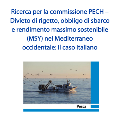 Ricerca per la commissione PECH – Divieto di rigetto, obbligo di sbarco e rendimento massimo sostenibile (MSY) nel Mediterraneo occidentale: il caso italiano